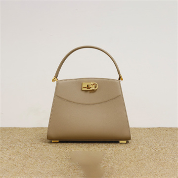 salvatore ferragamo grained leather top handle bag #21h159
